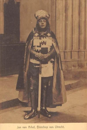 Utrecht Lustrumfeesten 1911 Het beleg van Utrecht in 1345 Jan van Arkel Bisschop van Utrecht HC58159 Kup teraz
