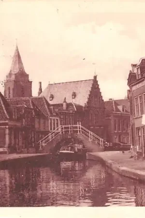Bezpieczna płatność Woerden Rijn met brug 1928 HC51241