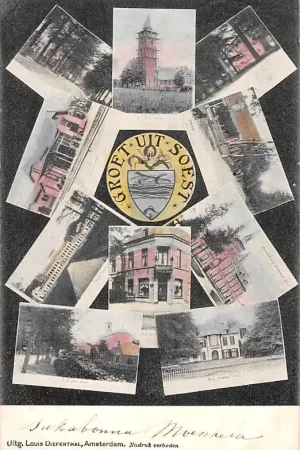 Soest Groet uit 1905 met 10 afbeeldingen Mooi ingekleurd HC44827 Premium