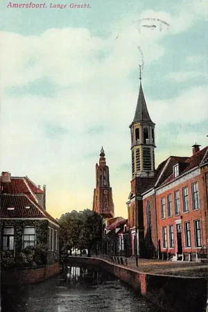 Amersfoort Lange Gracht met Elleboogkerk 1914 HC39999 Kup teraz