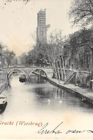 Utrecht Oude Gracht Weesbrug en Dom 1903 HC31136 Oferta