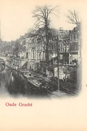 Utrecht Oude Gracht met Dom 1900 HC23520 Darmowa dostawa