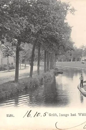 De Bilt Grift, schuit langs het Wilhelminapark 1905 HC19163 Zwrot pieniędzy
