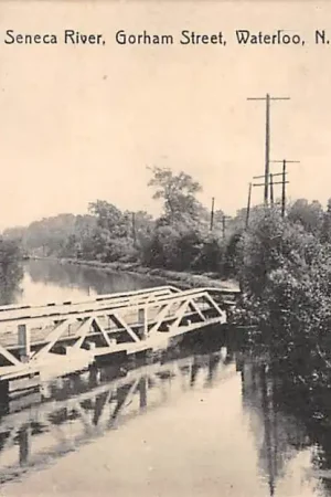 Verenigde Staten Waterloo N.Y. Tow Path Bridge over Seneca River Gorham Street USA Noord-Amerika HC15031 Kup teraz