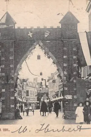 Utrecht Springweg Versiering 55e lustrum 1911 HC14149 Oferta