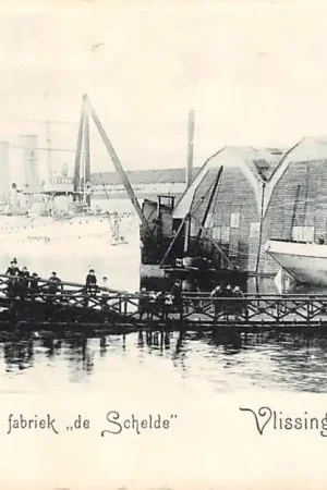 Autentyczny Vlissingen Tonnenbrug met Kon. Fabriek \\