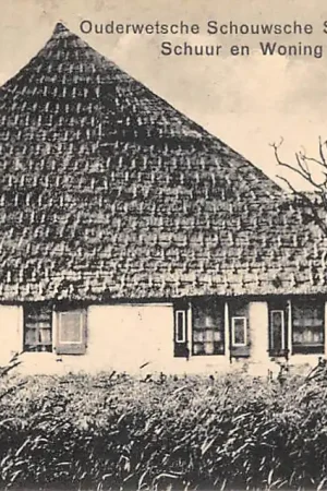 Schouwen-Duiveland Ouderwetsche Schouwsche Stolp Boerenbehuizing Schuur en woning onder een dak ZeelandHC48890 Darmowa dostawa