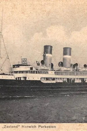 Vlissingen Mailboot S.M. Zeeland Harwich Parkeston HC48192 Oryginalny