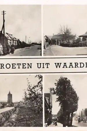 Waarde Plattendijk Kerkweg Parkzicht en Dorpstraat 1951 Reimerswaal Zuid-Beveland Zeeland HC47228 Najlepsza cena