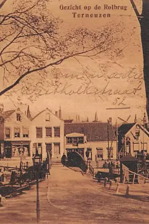 Terneuzen Gezicht op de Rolbrug 1916 Zeeuws-Vlaanderen HC46645 Rabat