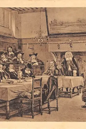 Darmowa dostawa Veere De Raadzaal te Veere op 3 April 1668 naar een schilderij van H.A. van Trigt HC37921