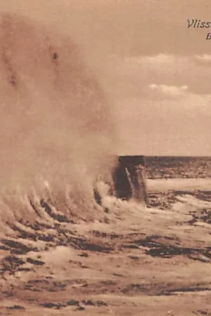 Vlissingen Boulevard bij storm 1919 HC22601 Tani