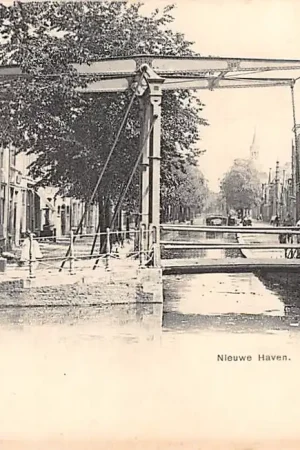 Autentyczny Gouda Nieuwehaven hoek Lage Gouwe HC17098