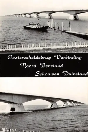 Zeeland Oosterscheldebrug Verbinding Noord Beveland Schouwen Duiveland 1965 HC15225 Bezpieczna płatność