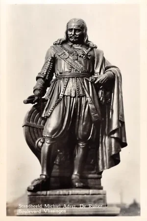Vlissingen Standbeeld Michiel Adrsz. De Ruiter Boulevard Vlssingen Zeeland Walcheren 1957 HC8191 Wysoka jakość