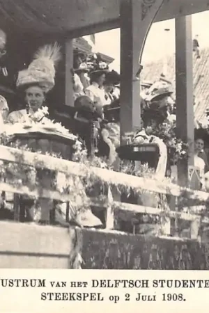 Delft XIIe Lustrum van het Delftsch Studenten-corps Steekspel op 2 Juli 1908 HC60997 Nowość