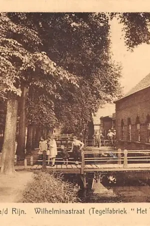 Alphen aan den Rijn Wilhelminastraat Tegelfabriek Het Tegelhuis 1938 HC59939 Wyprzedaż