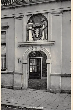 Autentyczny Gouda Kleiweg 22 Poortje Oudevrouwenhuis HC56243