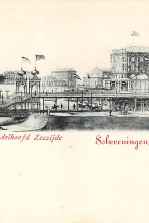 Tylko dziś Scheveningen Kurhaus met Wandelhoofd Zeezijde 1900 's-Gravenhage HC56005