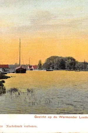 Warmond Gezicht op de Warmonder Leede met molen 1905 Teylingen HC55223 Najlepsza cena