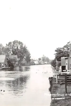 Wysoka jakość Nieuwerbrug aan den Rijn Gezicht op de Rijn 1969 Bodegraven HC55566