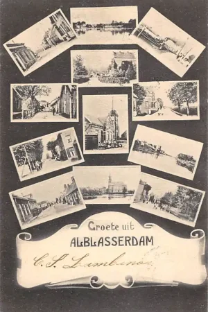 Alblasserdam Groete uit 1905 12 afbeeldingen Alblasserwaard HC54746 Ostatnia szansa