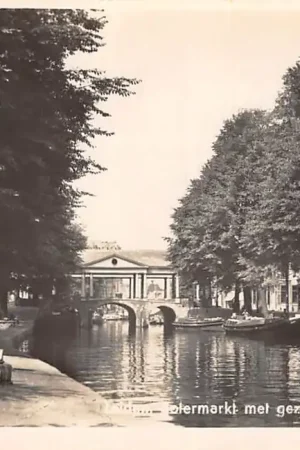 Darmowa dostawa Leiden Botermarkt met gezicht op de Vischmarkt 1941 HC54104