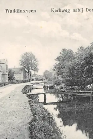 Waddinxveen Kerkweg nabij Dorp 1922 HC53904 Wysoka jakość
