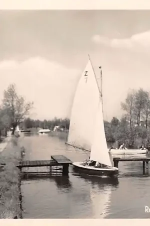 Wysoka jakość Reeuwijk De Groene Ree met zeilschip 1957 HC53926