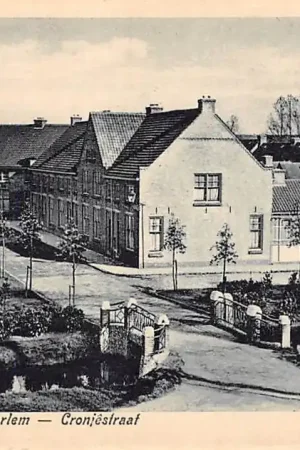 Gouda Kort Haarlem' Cronjestraat met verdwenen brug HC53383 Oferta limitowana