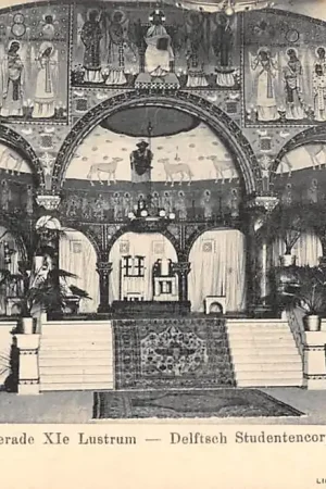 Szybka dostawa Delft Feestzaal Toneel Maskerade 1903 XIe Lustrum Delftsch Studentencorps HC53213