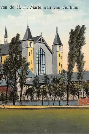 Brielle Kapel met Graf van de H..H. Martelaten van Gorkum 1928 HC51595 Szybka dostawa