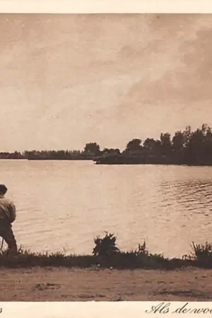 Autentyczny Rotterdam De Kralingsche Plas Als de wolken er over drijven HC50061