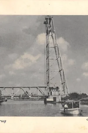 Waddinxveen Nieuwe Hefbrug over de Gouwe 1951 HC49773 Premium