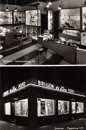 Zamów teraz Rotterdam Schiedamseweg 64 Brillen Optiek De Lens Foto Interieur en exterieur 1959 HC48672