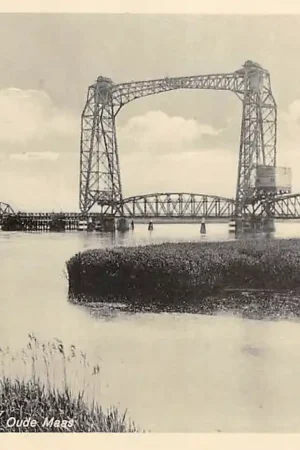 Barendrecht Brug over de Oude Maas 1937 IJsselmonde Hoeksche Waard HC48198 Wysoka jakość