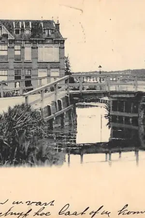 Gouda Krugerlaan bij de Karnemelksloot met Voorwillensebrug gezien vanaf de Steijnkade 1902 HC45381 Oferta