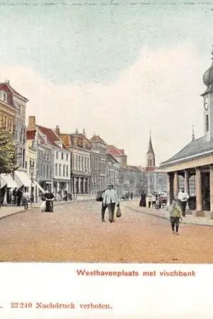 Szybka dostawa Vlaardingen Westhavenplaats met vischbank 1904 HC44608
