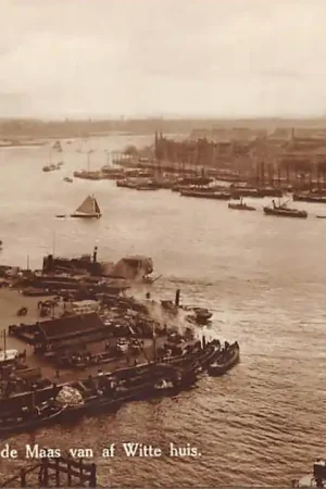 Wyprzedaż Rotterdam Gezicht p de Maas van af Witte Huis 1927 HC44084