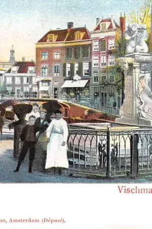 Zamów teraz Leiden Vischpoort met fontein 1900 HC42750