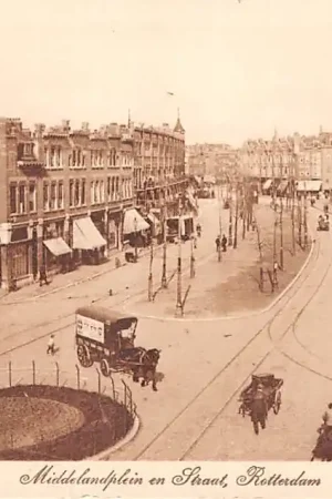 Bezpieczna płatność Rotterdam Middellandplein en straat Links Henegouwerlaan en rechts 's-Gravandijkwal HC41858