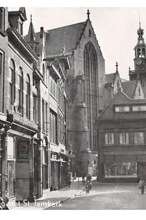 Gouda Lange Tiendeweg met St. Janskerk HC38131 Autentyczny
