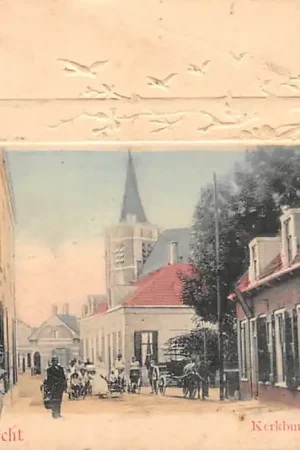 Sliedrecht Kerkbuurt Reliëfkaart begin 1900 HC37127 Kup teraz