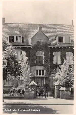 Autentyczny Sliedrecht Stationsweg Hervormd Rusthuis 1952 HC36938