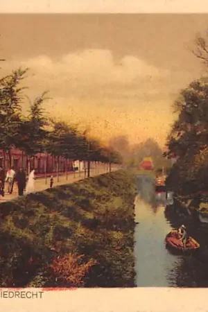 Sliedrecht Langs het Middeldiep 1929 HC36913 Oryginalny