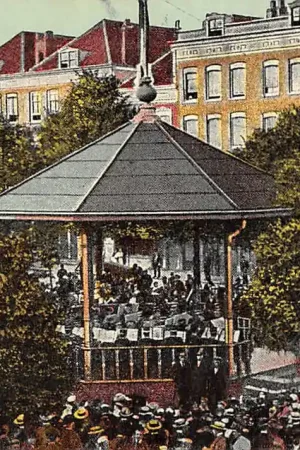 Rotterdam Van Alkemade Plein Muziek-uitvoering 1910 HC32750 Wysoka jakość