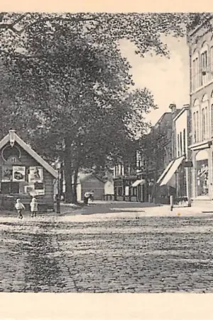 Wysoka jakość Gouda Veerstal met Schippershuis 1922 HC30878