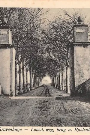 Autentyczny 's-Gravenhage Loosd. weg brug naar Rustenburg 1926 HC29569