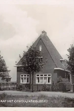 Bodegraven Oranjestraat met Consultatiebureau 1937 HC29032 Autentyczny