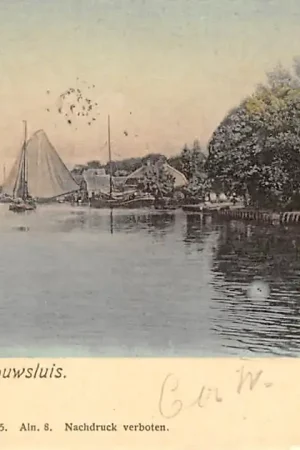 Alphen aan den Rijn Rijngezicht bij Gouwsluis 1905 HC29080 Tylko dziś